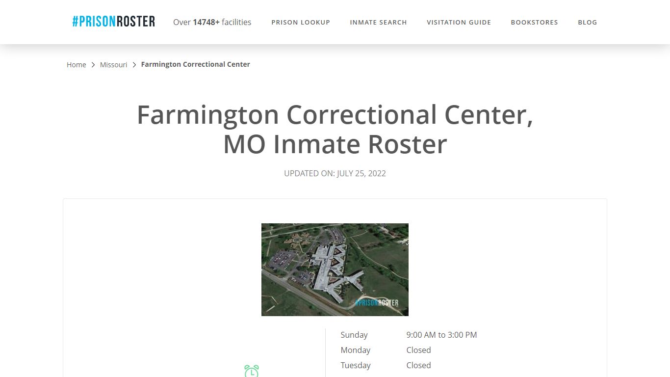 Farmington Correctional Center, MO Inmate Roster - Prisonroster